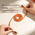 Momax DC88 Mag.Link flat magnetisk USB-C-kabel - 100W, 1m - oransje