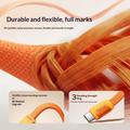 Momax DC88 Mag.Link flat magnetisk USB-C-kabel - 100W, 1m - oransje