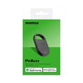 Momax PinBuzz oppladbar personlig sikkerhetsalarm - Apple Find My kompatibel - Svart