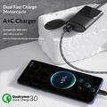 Motorcykel-lader - 30W USB-C PD, 18W USB-A - svart