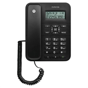 Motorola CT202 fasttelefon med ledning og høyttalerfunksjon - svart