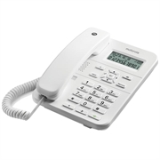 Motorola CT202 fasttelefon med ledning og høyttalerfunksjon - Hvit
