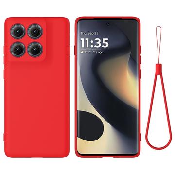 Motorola Edge (2025) Flytende silikon-deksel med håndstropp