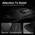 Motorola Edge (2026) Børstet TPU-deksel - karbonfiber - svart