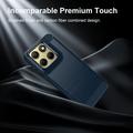 Motorola Edge (2026) Børstet TPU-deksel - karbonfiber - blå