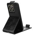 Motorola Edge (2026) vertikalt flip-etui med stativ - svart