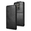 Motorola Edge (2026) vertikalt flip-etui med stativ - svart