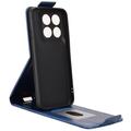 Motorola Edge (2026) vertikalt flip-etui med stativ - mørkeblå