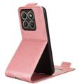 Motorola Edge (2026) vertikalt flip-etui med stativ - Roségull