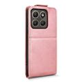 Motorola Edge (2026) vertikalt flip-etui med stativ - Roségull