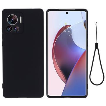 Motorola Edge 30 Ultra Liquid Silicone Deksel - Svart