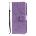Motorola Edge 50 Neo Mandala Series Lommebok-deksel - Lilla