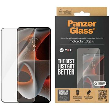 Motorola Edge 50 Pro/50 Ultra PanzerGlass Ultra-Wide Fit EasyAligner Beskyttelsesglass - Svart Kant