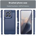 Motorola Edge 60/60 Fusion Børstet TPU-deksel - karbonfiber - blå