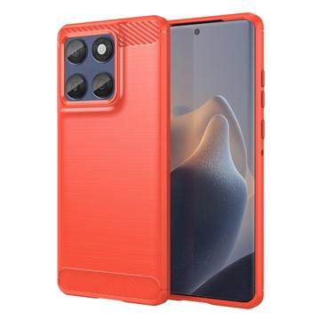 Motorola Edge 60/60 Fusion børstet TPU-deksel - karbonfiber