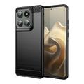 Motorola Edge 60 Pro/Edge (2025) Børstet TPU-deksel - karbonfiber