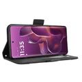 Motorola Edge 60 Pro Kortholder Lommebokveske - Svart