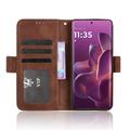 Motorola Edge 60 Pro Kortholder Lommebokveske - brun
