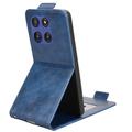 Motorola Edge 60 Stylus vertikalt flip-etui med stativ - mørkeblå