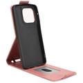 Motorola Edge 60 Stylus vertikalt flip-etui med stativ - Roségull