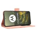 Motorola Edge 70 Kortholder Lommebokveske - Rosa