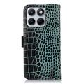 Motorola Edge 70 Fusion Crocodile Series Lommebok-deksel i Lær med RFID - Grønn