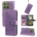Motorola Edge 70 Mandala Series Lommebok-deksel - Lilla