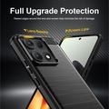 Motorola Edge 70 Max/Lenovo Legion Y70 (2026) Børstet TPU-deksel - karbonfiber