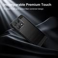 Motorola Edge 70 Max/Lenovo Legion Y70 (2026) Børstet TPU-deksel - karbonfiber