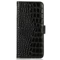 Motorola Edge 70 Max Crocodile Series Lommebok-deksel i Lær med RFID