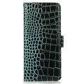 Motorola Edge 70 Max Crocodile Series Lommebok-deksel i Lær med RFID - Grønn