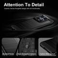 Motorola Edge 70 Pro Børstet TPU-deksel - karbonfiber - svart