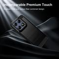 Motorola Edge 70 Pro Børstet TPU-deksel - karbonfiber - svart