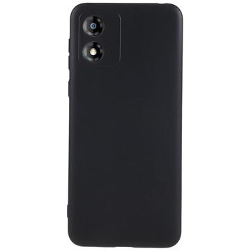 Motorola Moto E13 Mot Fingeravtrykk Matte TPU-deksel - Svart