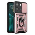 Motorola Moto G (2025) Hybrid-deksel med Roterende Ring med Kameraskjold