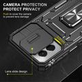 Motorola Moto G Stylus 5G (2024) Hybrid-deksel med Roterende Ring med Kameraskjold - Svart
