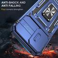 Motorola Moto G Stylus 5G (2024) Hybrid-deksel med Roterende Ring med Kameraskjold - Blå
