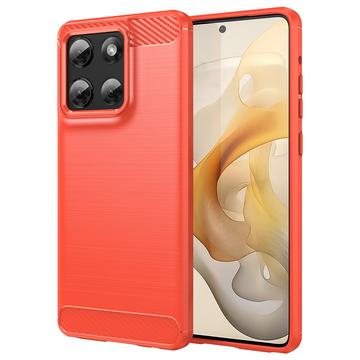 Motorola Moto G Stylus 5G (2025) børstet TPU-deksel - karbonfiber