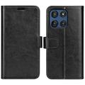 Motorola Moto G Stylus 5G (2025)/Edge 60 Stylus Lommebok-deksel med Magnetisk Lukning - svart
