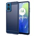 Motorola Moto G04/G24 Børstet TPU Deksel - Karbonfiber