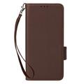 Motorola Moto G05/E15 Lommebok-deksel med Magnetisk Lukning - brun