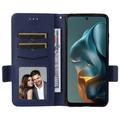 Motorola Moto G05/E15 Lommebok-deksel med Magnetisk Lukning - mørkeblå