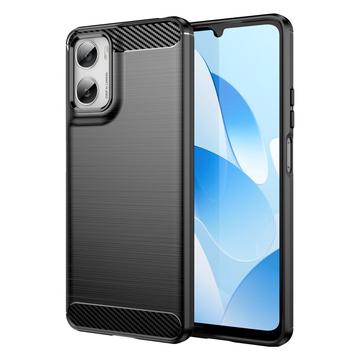 Motorola Moto G06/G06 Power Børstet TPU-deksel - karbonfiber