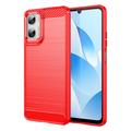 Motorola Moto G06/G06 Power børstet TPU-deksel - karbonfiber
