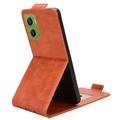 Motorola Moto G06/G06 Power vertikalt flip-etui med stativ