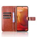 Motorola Moto G15/G15 Power Lommebok-deksel med Magnetisk Lukning - brun