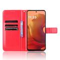 Motorola Moto G15/G15 Power Lommebok-deksel med Magnetisk Lukning - Rød
