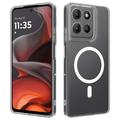 Motorola Moto G15/G15 Power/G17/G17 Power Hybrid-deksel - MagSafe-kompatibel - Gjennomsiktig