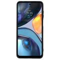 Motorola Moto G22 Mot Fingeravtrykk Matte TPU-deksel - Svart