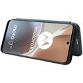 Motorola Moto G32 Flip-deksel - Karbonfiber